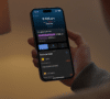 Móvil mostrando la app de ABANCA en modo oscuro